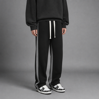 Calvi Side Stripe Sweatpants in Black