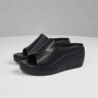 Como Orthopedic Wedge Mules in Black