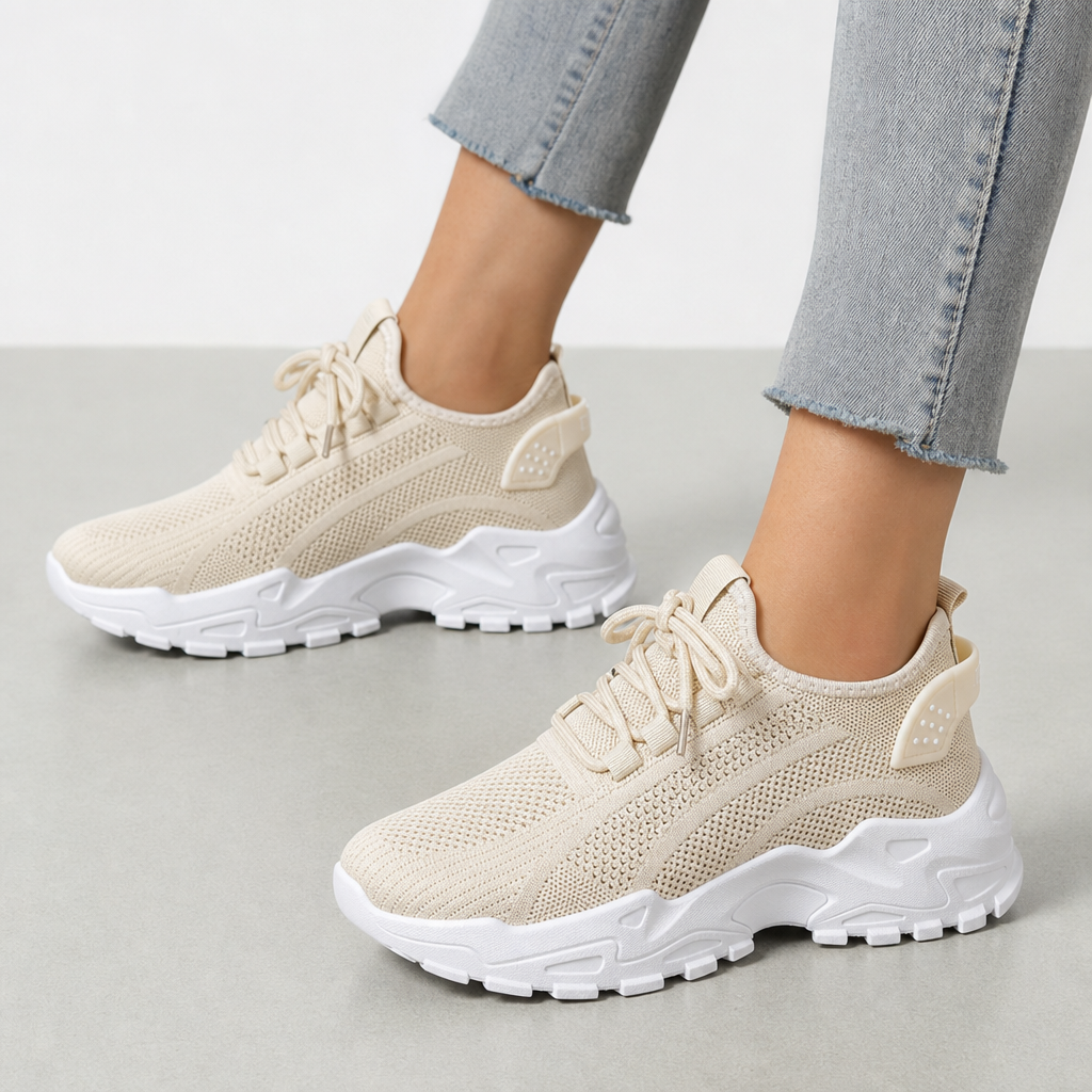 Mougins Orthopedic Chunky Sneakers in Khaki