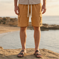 Ravello Cargo Utility Shorts in Orange
