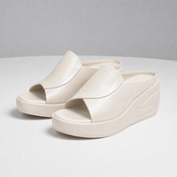 Como Orthopedic Wedge Mules in Beige