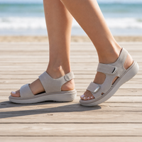 Padova Orthopedic Comfort Sandals in Gray