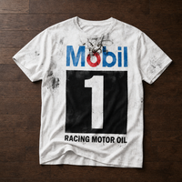 Alassio Vintage Racing Graphic Tee in White