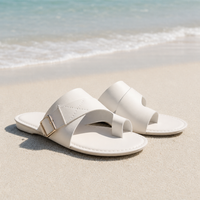 Nimes Orthopedic Buckle Slides in White