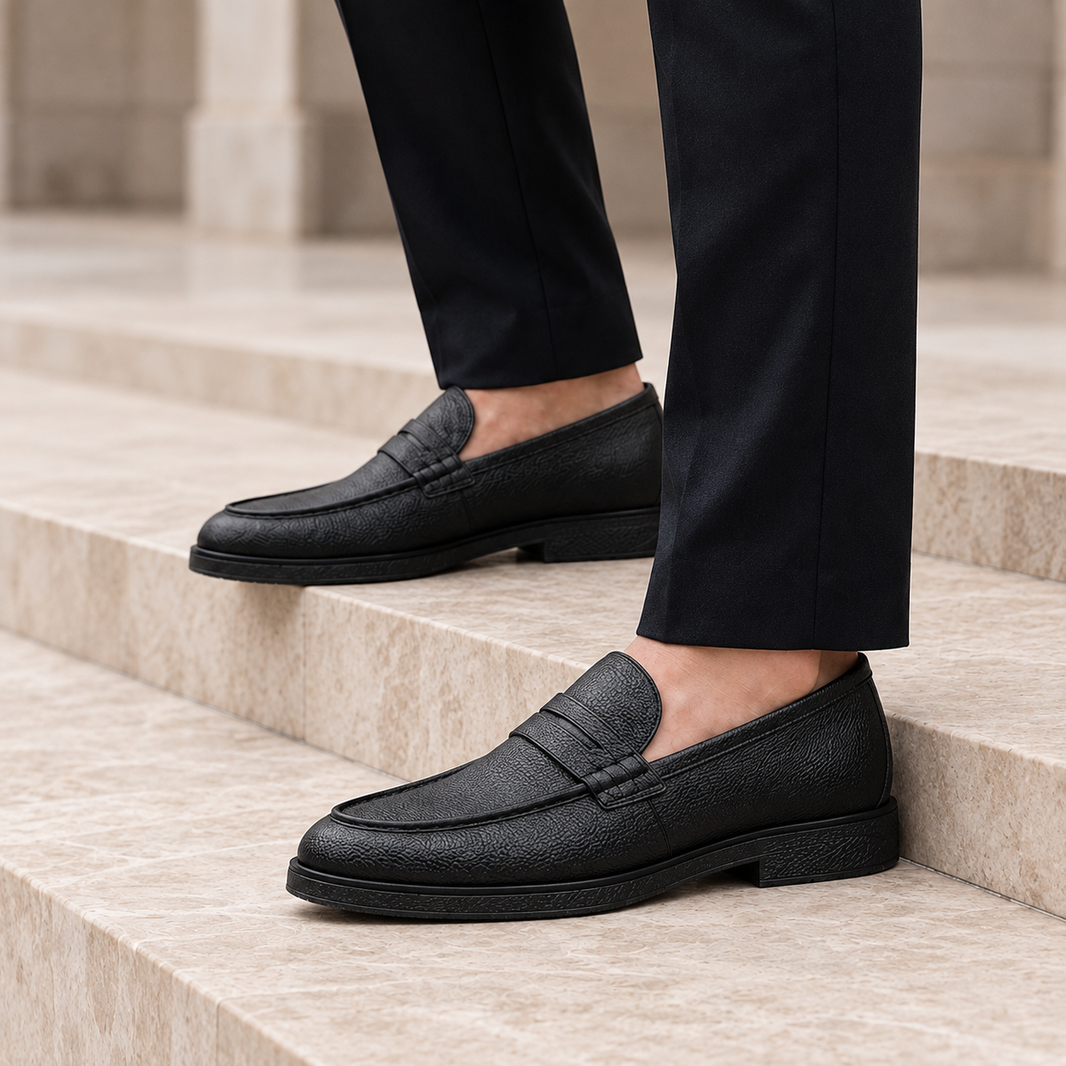 Gaeta Leather Slip-On Loafers