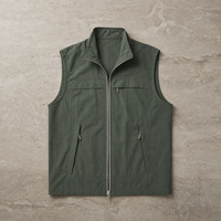 Merida Lightweight Zip Vest in Dark Green