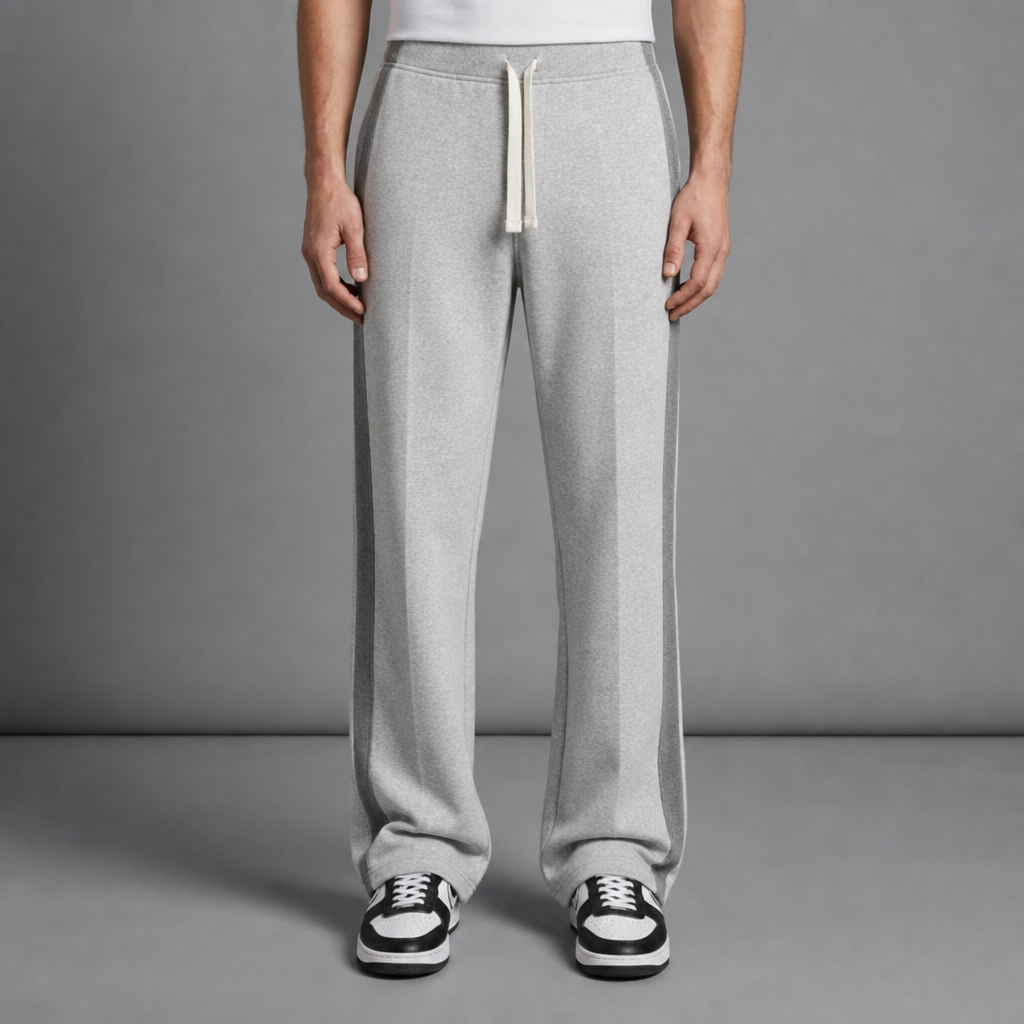 Calvi Side Stripe Sweatpants in Gray