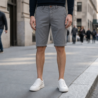 Narbonne Cotton Cargo Pants in Gray
