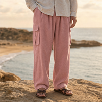 Narbonne Corduroy Cargo Pants in Pink
