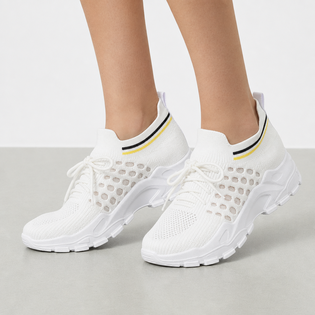 Mougins Orthopedic Chunky Sneakers in White