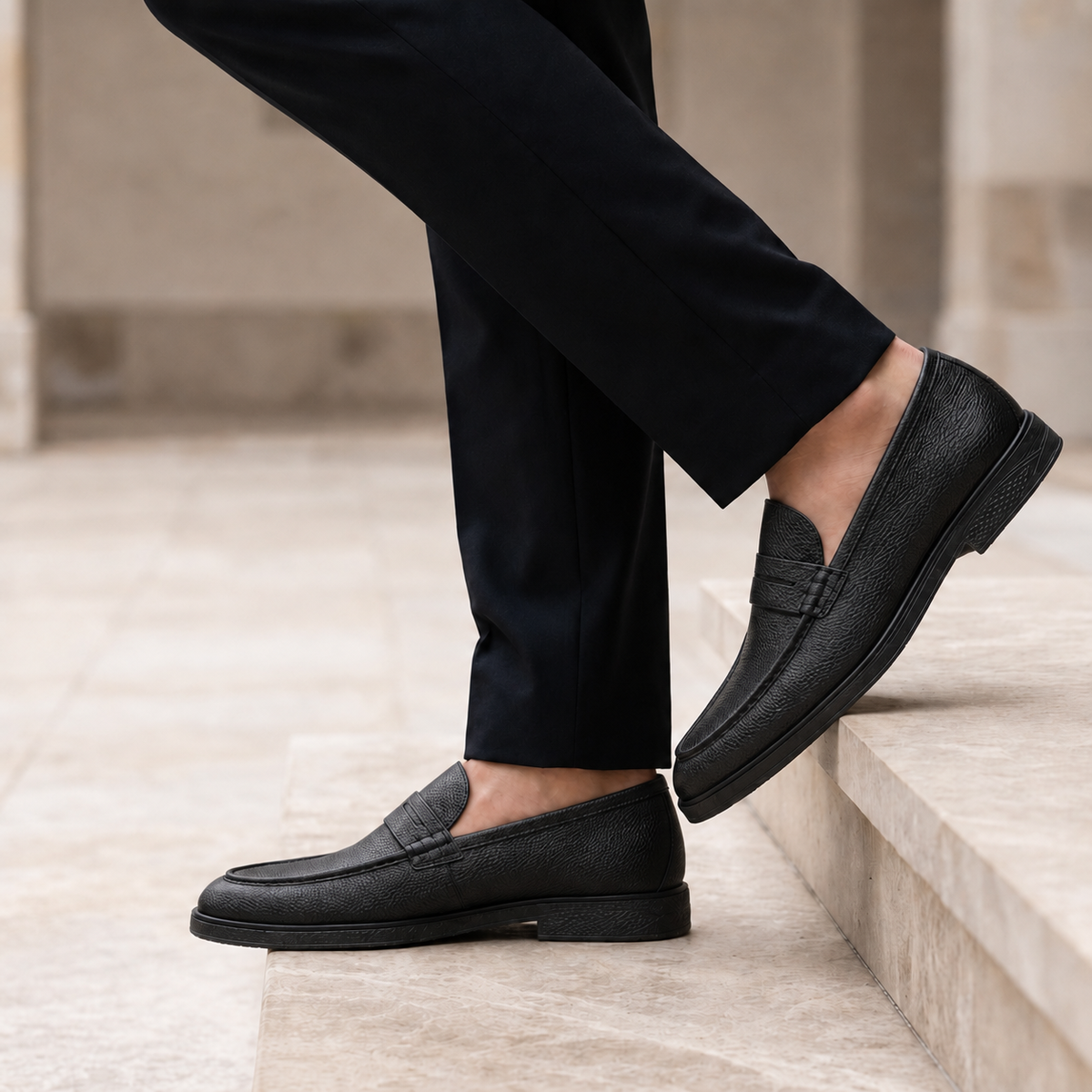 Gaeta Leather Slip-On Loafers