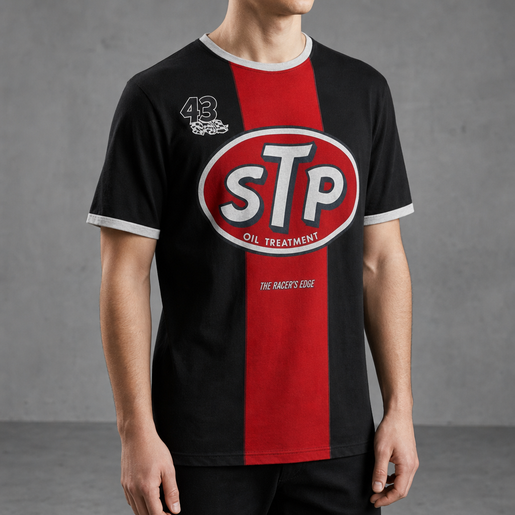 Kyrenia Vintage Racing Graphic Tee in Black