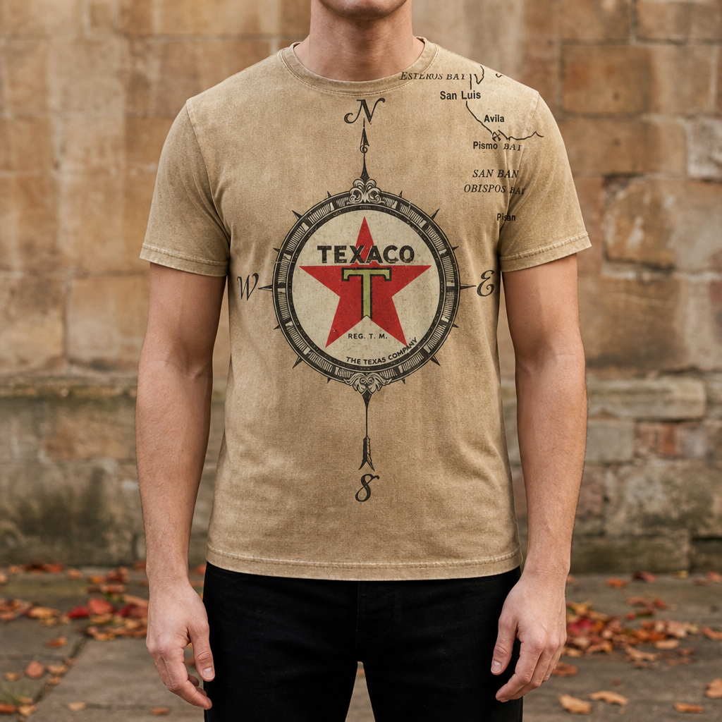 Naxos Retro Graphic Tee in Khaki
