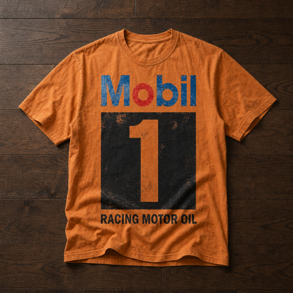 Alassio Vintage Racing Graphic Tee in Orange