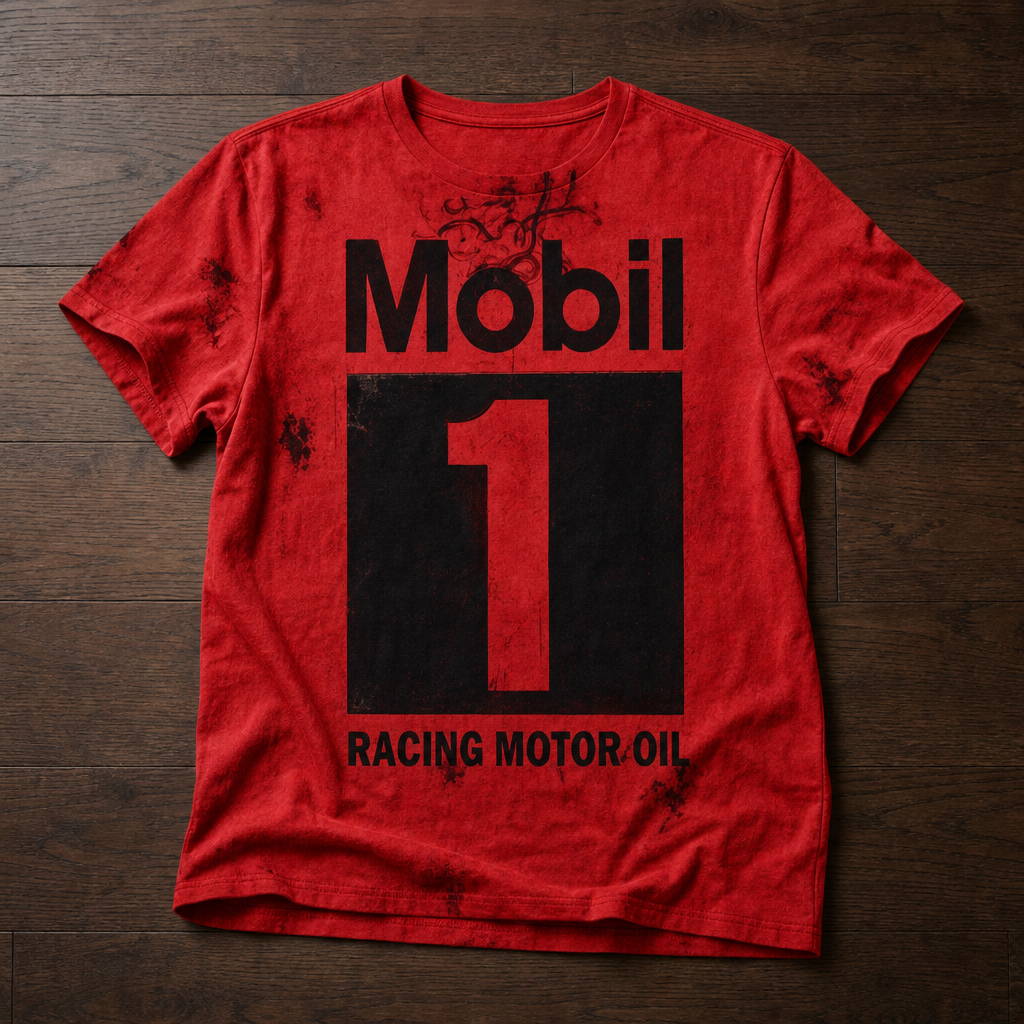 Alassio Vintage Racing Graphic Tee in Red