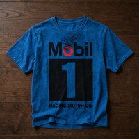 Alassio Vintage Racing Graphic Tee in Blue
