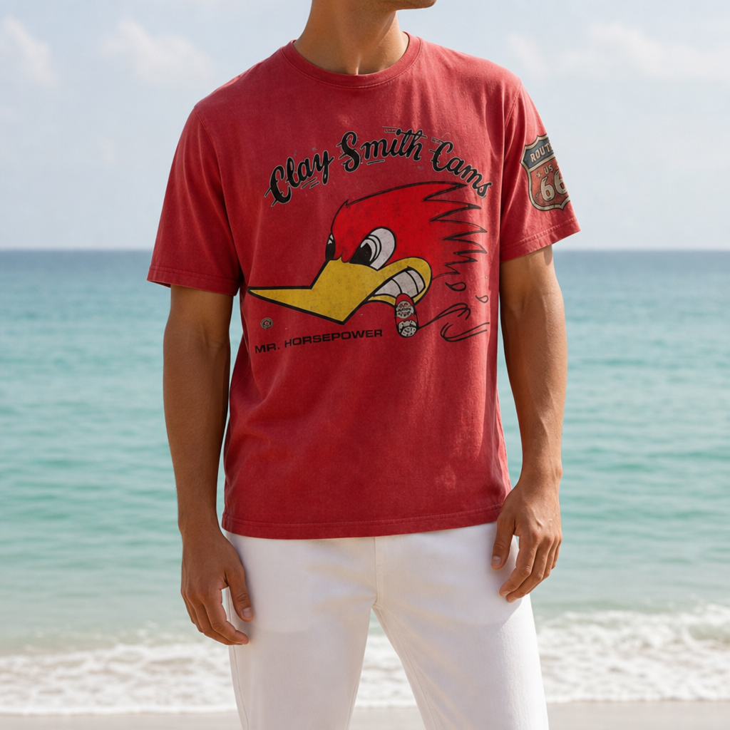 Comillas Graphic Print T-Shirt in Red