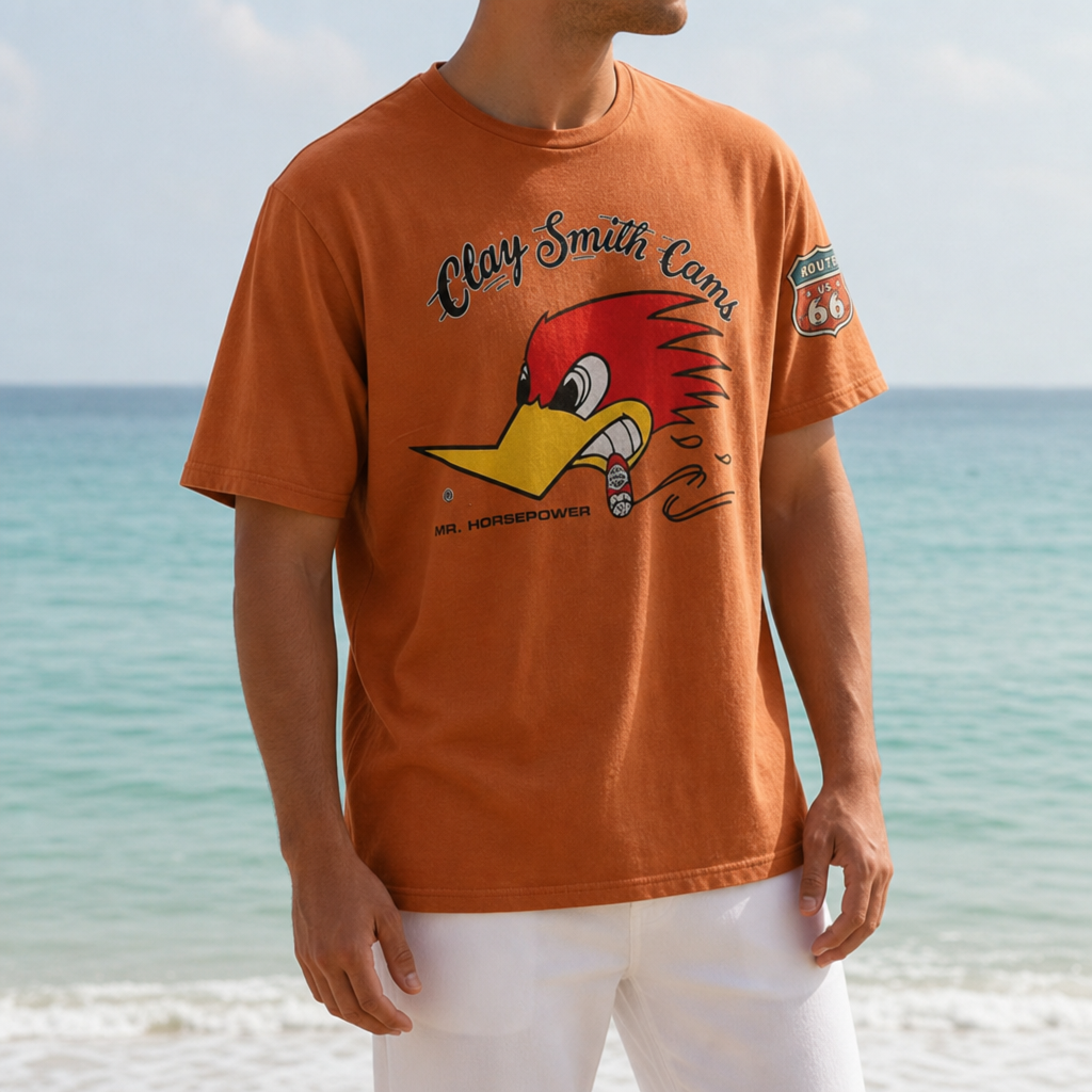 Comillas Graphic Print T-Shirt in Orange