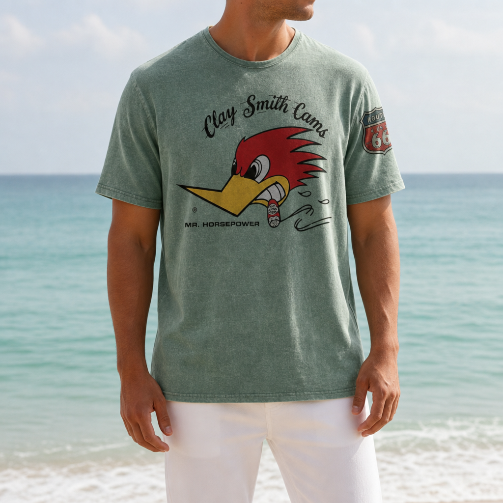 Comillas Graphic Print T-Shirt in Navy Green