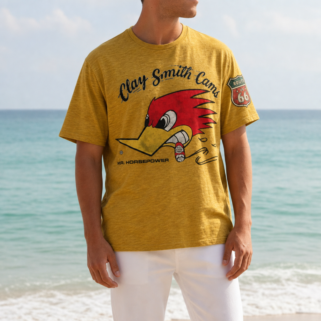 Comillas Graphic Print T-Shirt in Yellow
