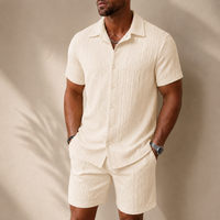 Jerez Textured Woven Two-Piece Set