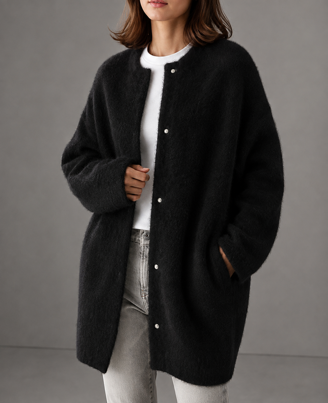 Eze Oversized Wool Cardigan