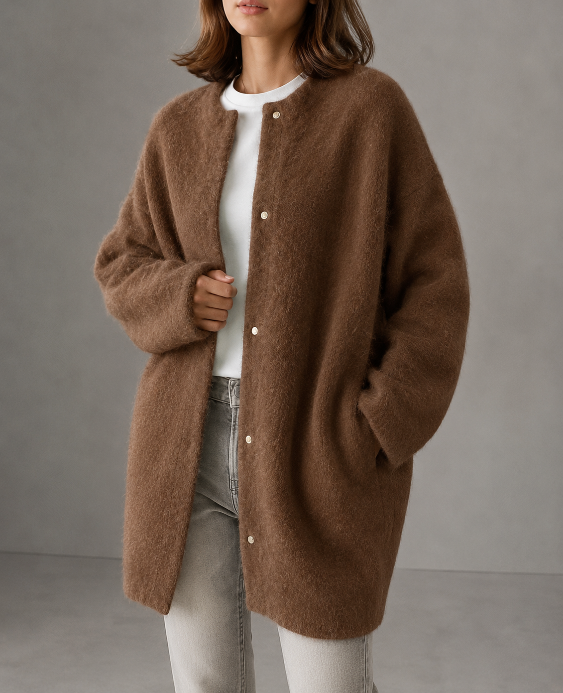 Eze Oversized Wool Cardigan