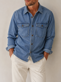 Apollo Striped Denim Shirt