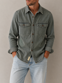 Apollo Striped Denim Shirt