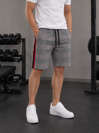 Gallipoli Plaid Side Stripe Shorts