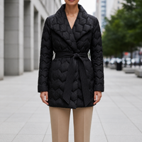 Uzes Belted Quilted Puffer Coat