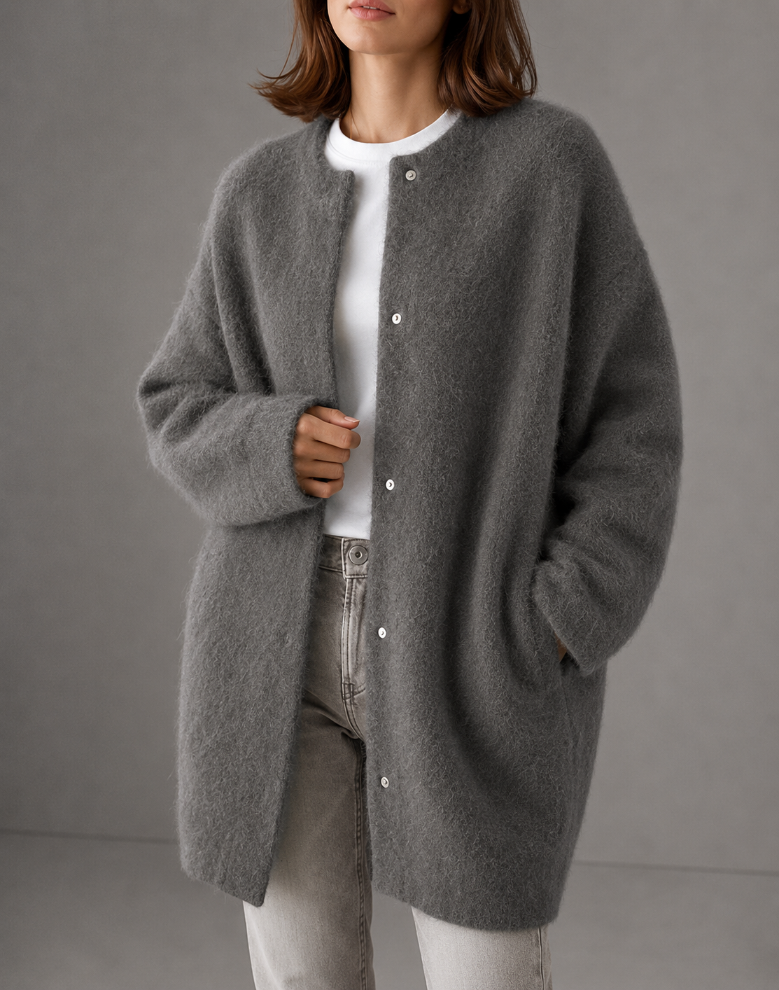 Eze Oversized Wool Cardigan