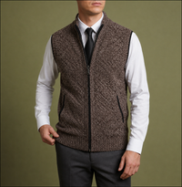 Collioure Zip-Up Knit Vest