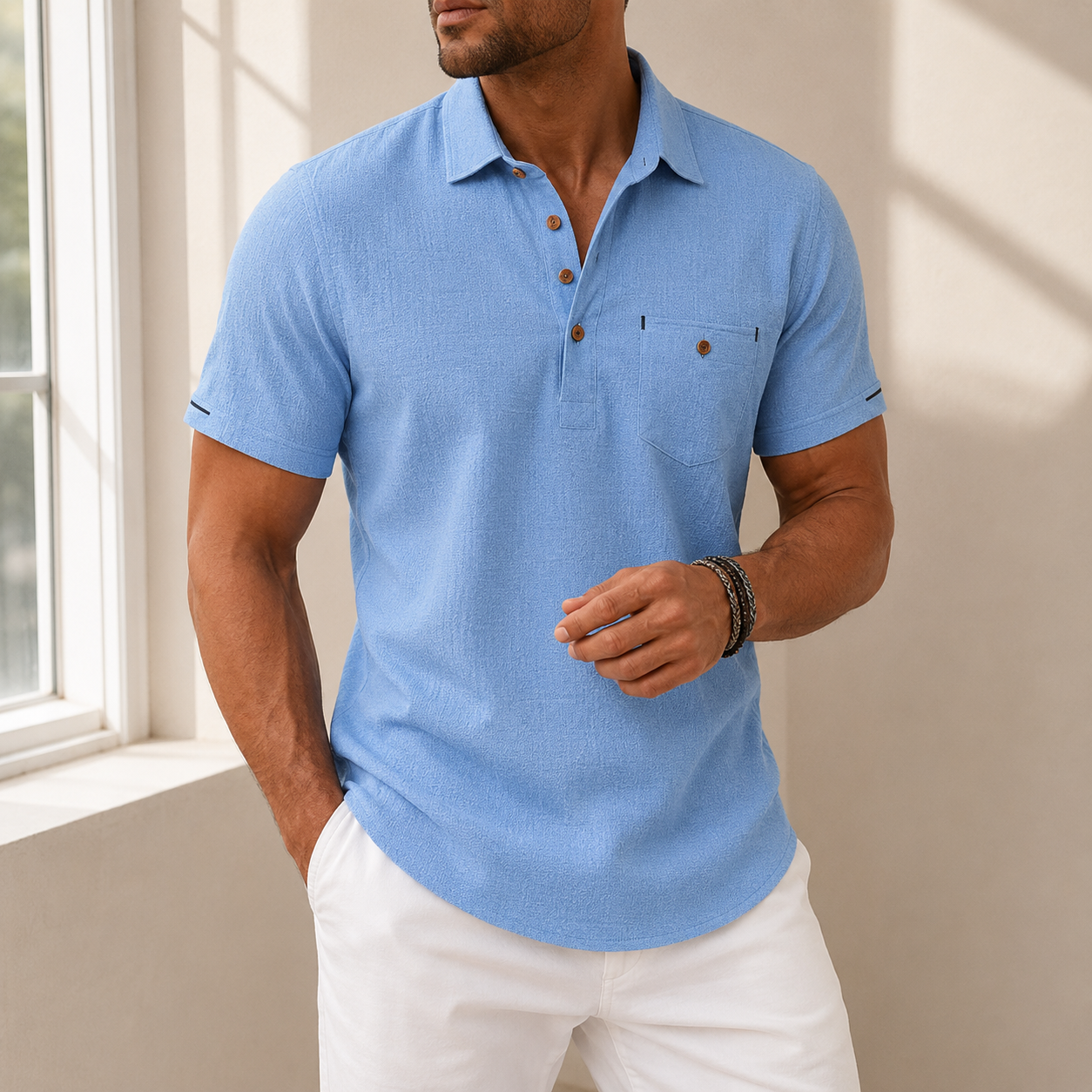 Pollensa Linen Polo Shirt