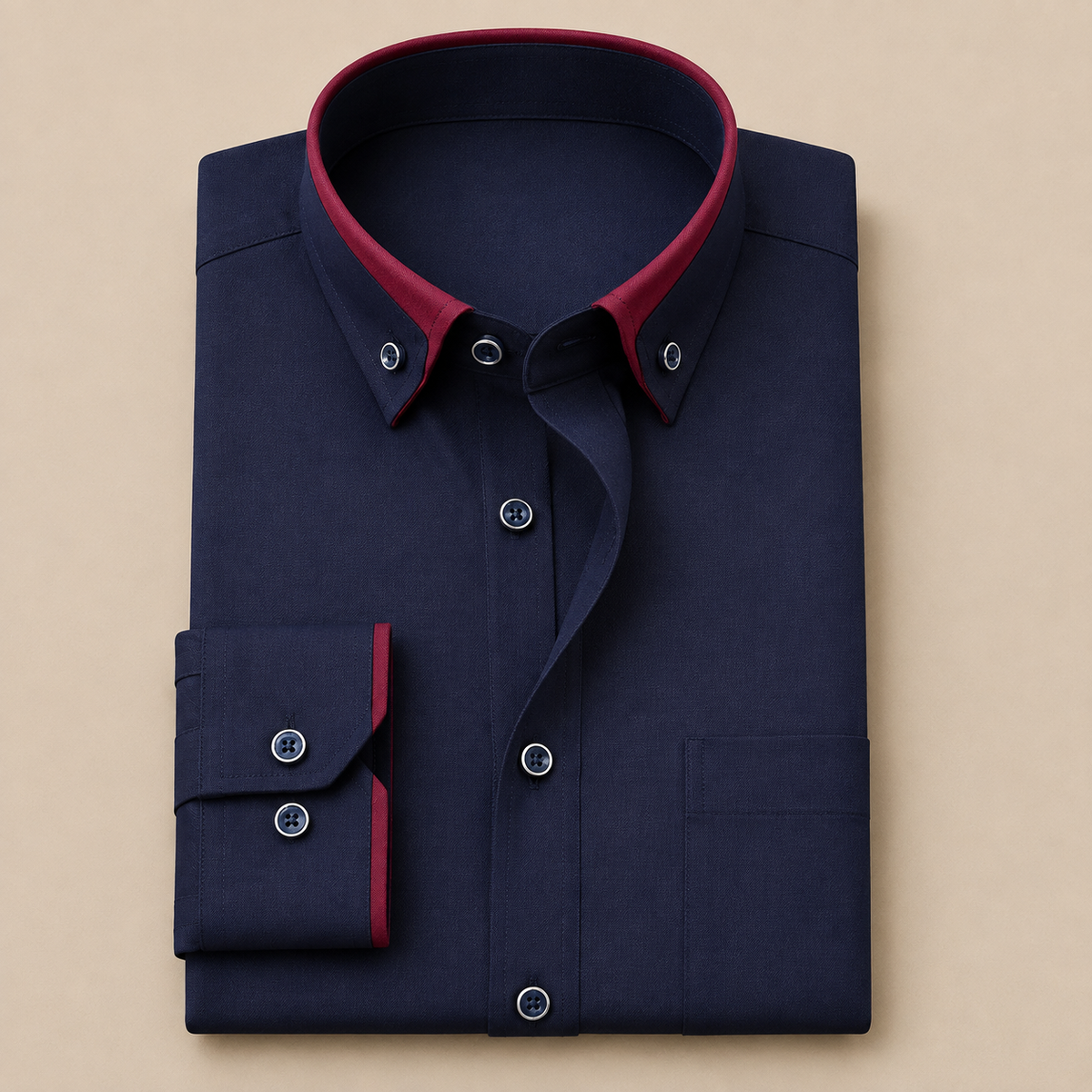 Roquebrune Contrast Collar Dress Shirt