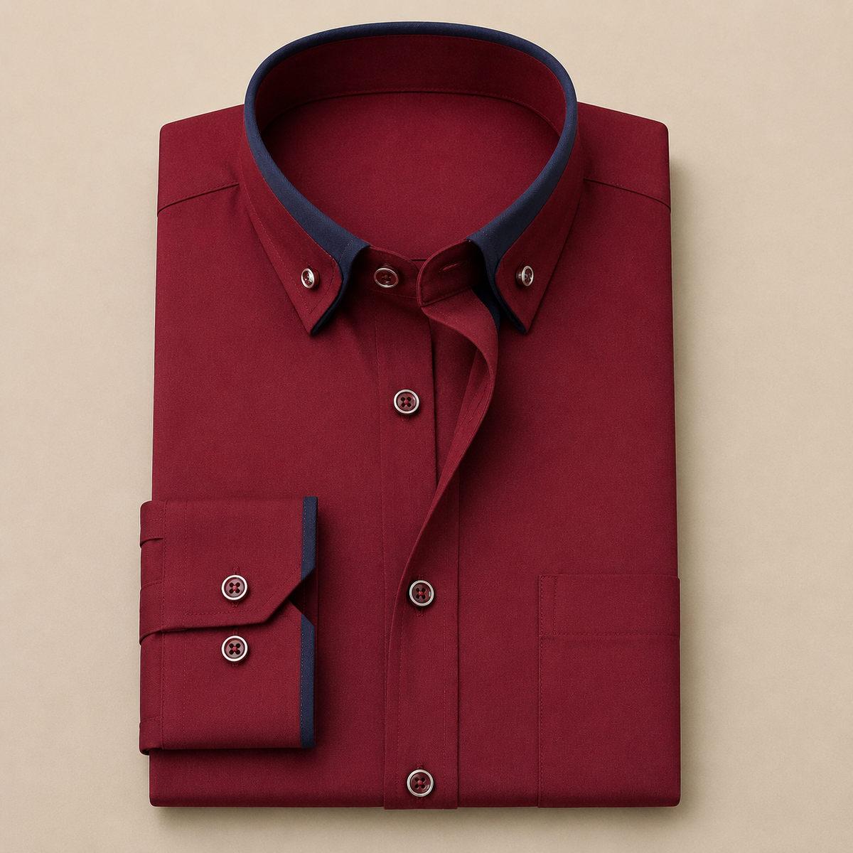 Roquebrune Contrast Collar Dress Shirt