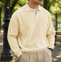 Milos Knit Polo Sweater