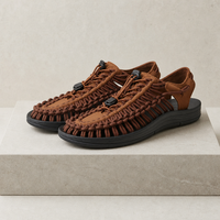 Alberobello Woven Sport Sandals in Brown