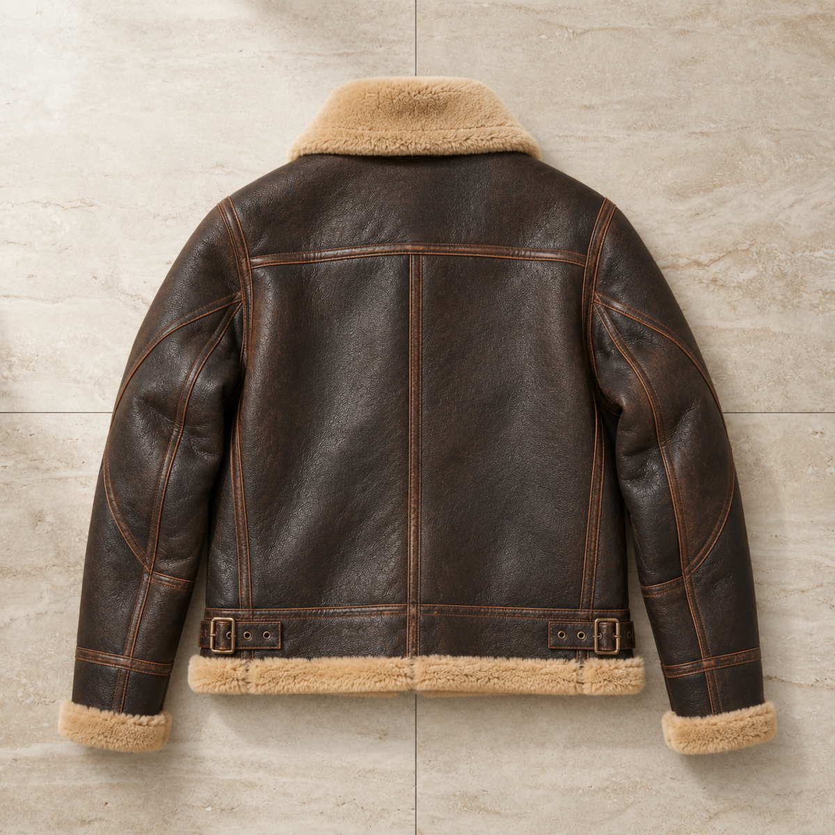 Eze Shearling Lined Bomber Jacket