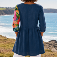 Portovenere Floral V-Neck Tunic
