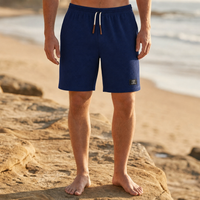 Bilbao Waffle Knit Casual Shorts in Blue