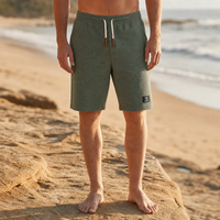 Bilbao Waffle Knit Casual Shorts in Green