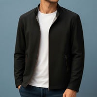 Split Slim Fit Zip Jacket