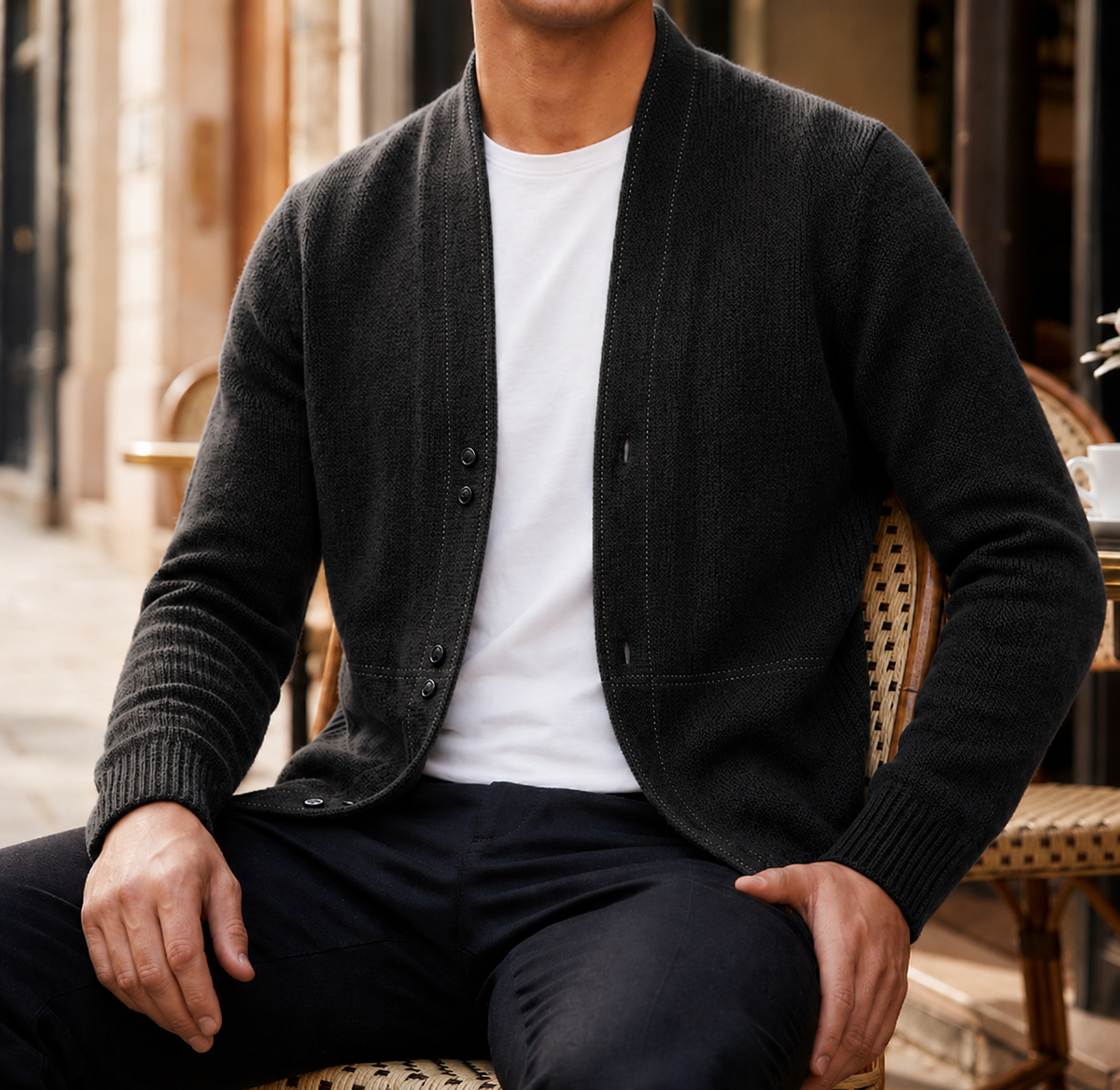 Korcula Wool Knit Cardigan