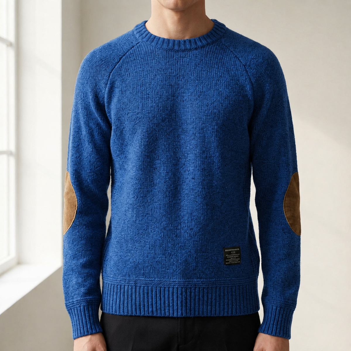 Ravello Elbow Patch Knit Sweater