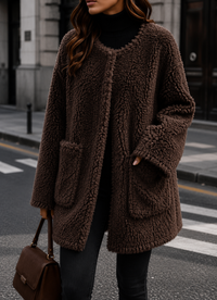 Matera Fluffy Shearling Coat