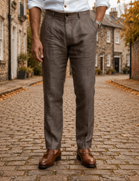 Porto Vecchio Linen Blend Chinos
