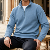 Formentor Quarter-Zip Pullover Sweatshirt in Blue