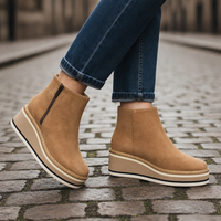 Gordes Orthopedic Wedge Boots in Khaki