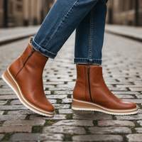 Gordes Orthopedic Wedge Boots in Brown